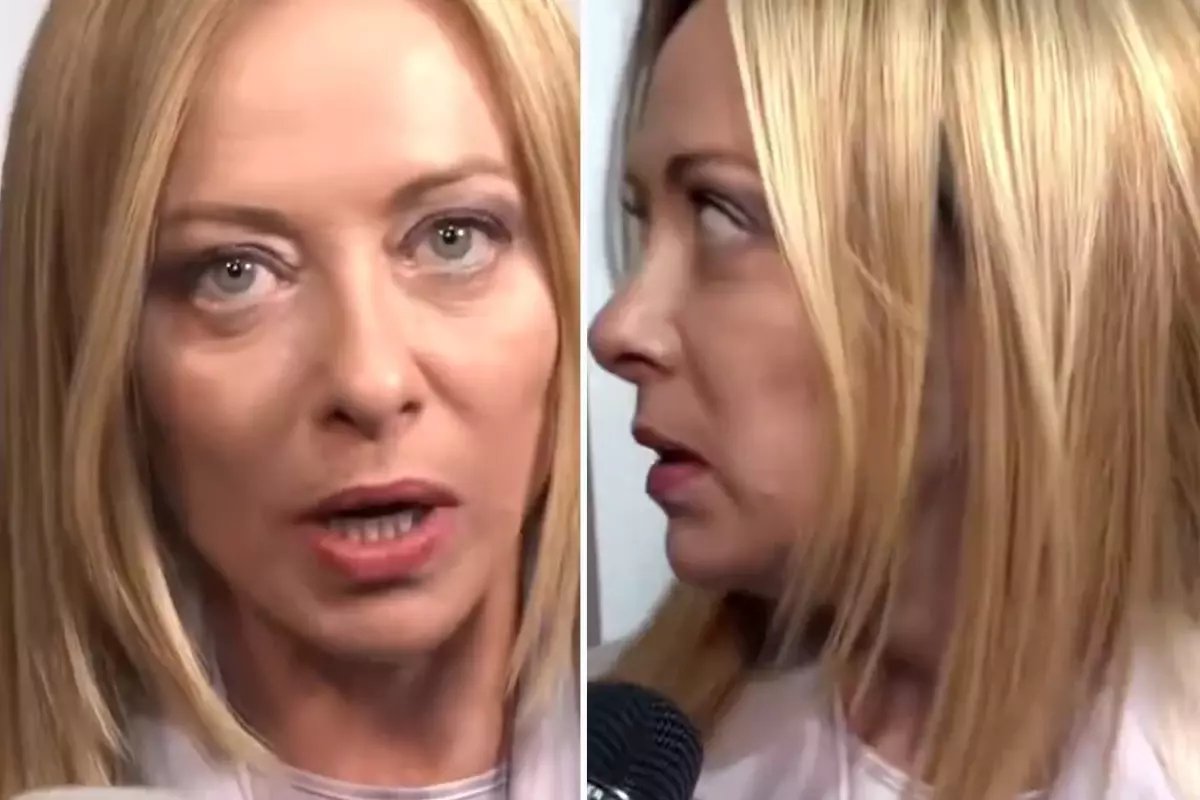 Meloni tek bakışıyla susturdu