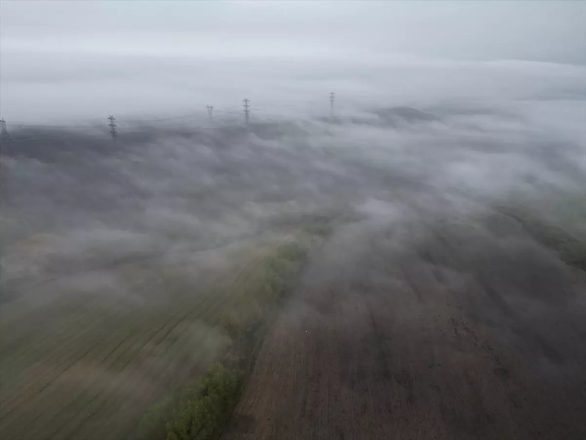Tekirdağ'da Sis Nedeniyle Görüş Mesafesi 50 Metrenin Altına Düştü