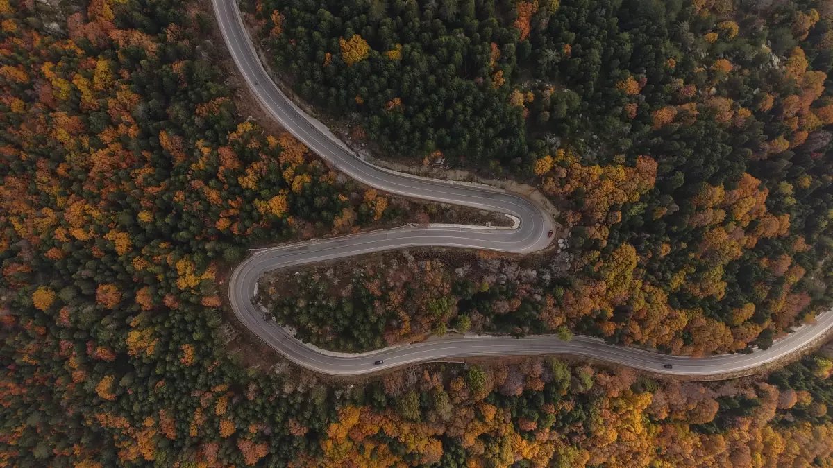 Uludağ'da Sonbahar Güzelliği Dronla Görüntülendi