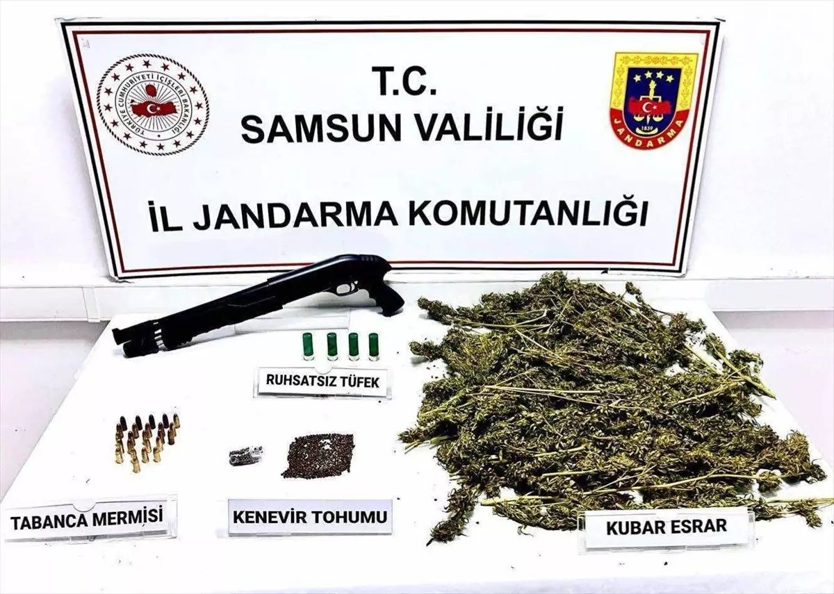 Samsun'da Uyuşturucu Operasyonu: 2 Kilo 565 Gram Esrar Ele Geçirildi