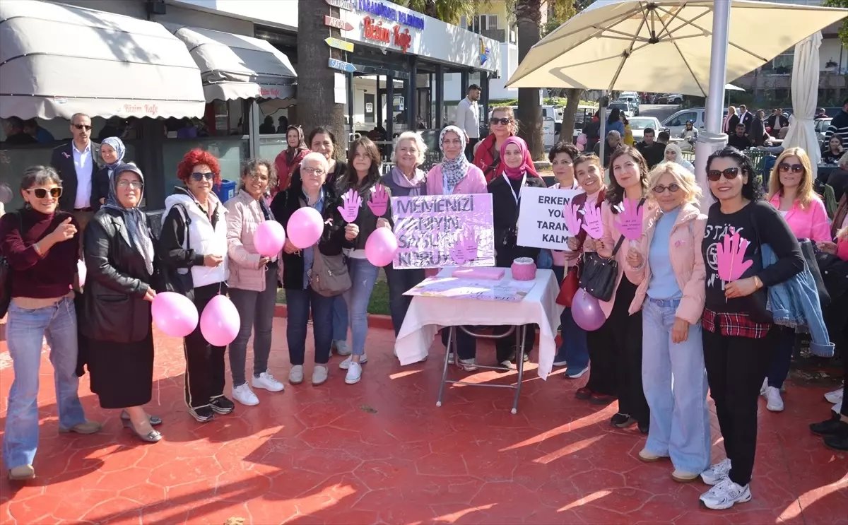 Karamürsel'de Meme Kanseri Farkındalık Yürüyüşü Düzenlendi