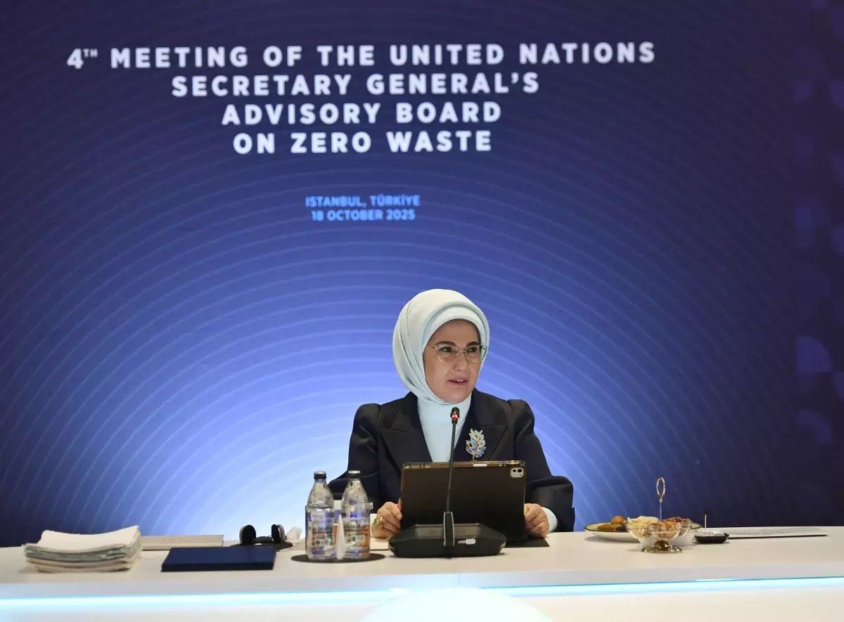 Emine Erdoğan, BM Sıfır Atık Yüksek Düzeyli Şahsiyetler Danışma Kurulu'nun toplantısına başkanlık etti