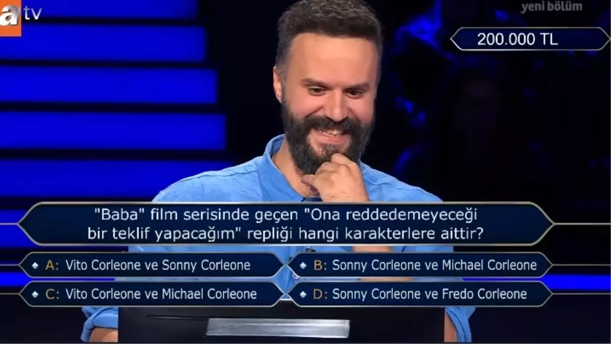 Baba film serisinde geçen "Ona reddedemeyeceği bir teklif yapın" repliği hangi karaktere aitti?