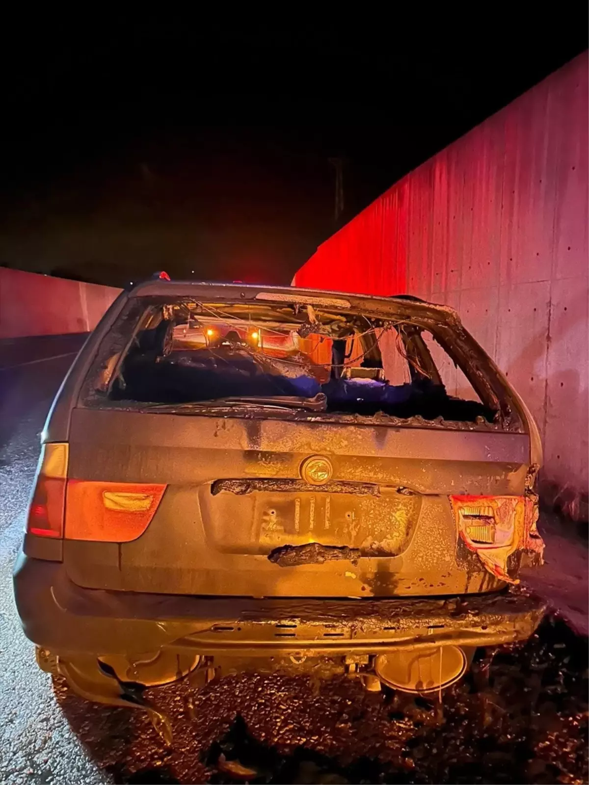 Sinop'ta Seyir Halindeki Otomobil Alev Aldı