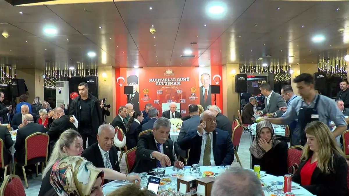 İstanbul'da Muhtarlar Günü Yemeği Yapıldı