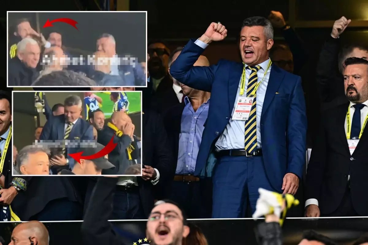 Küçük çocuğu savurdu, Devin Özek'e tokat attı! Sadettin Saran'ın renkli gol sevinci kameralara yansıdı