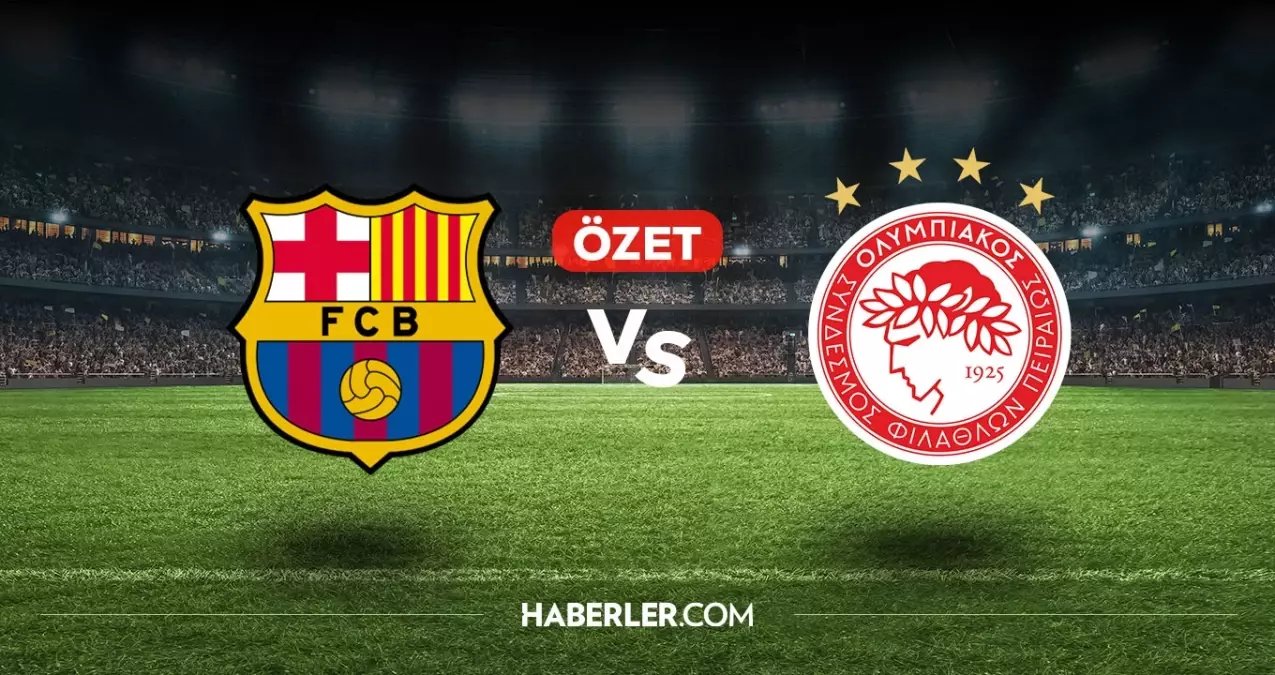 Barcelona Olympiakos maç özeti ve golleri! (VİDEO) Barcelona Olympiakos geniş özeti! Golleri kim attı, maç kaç kaç bitti?