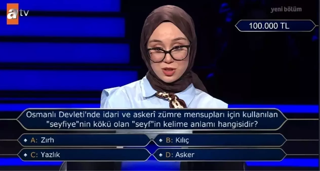 Osmanlı Devleti'nde idari ve askeri zümre mensupları için kullanılan seyiye köklü olan seyfin kelime anlamı nedir?