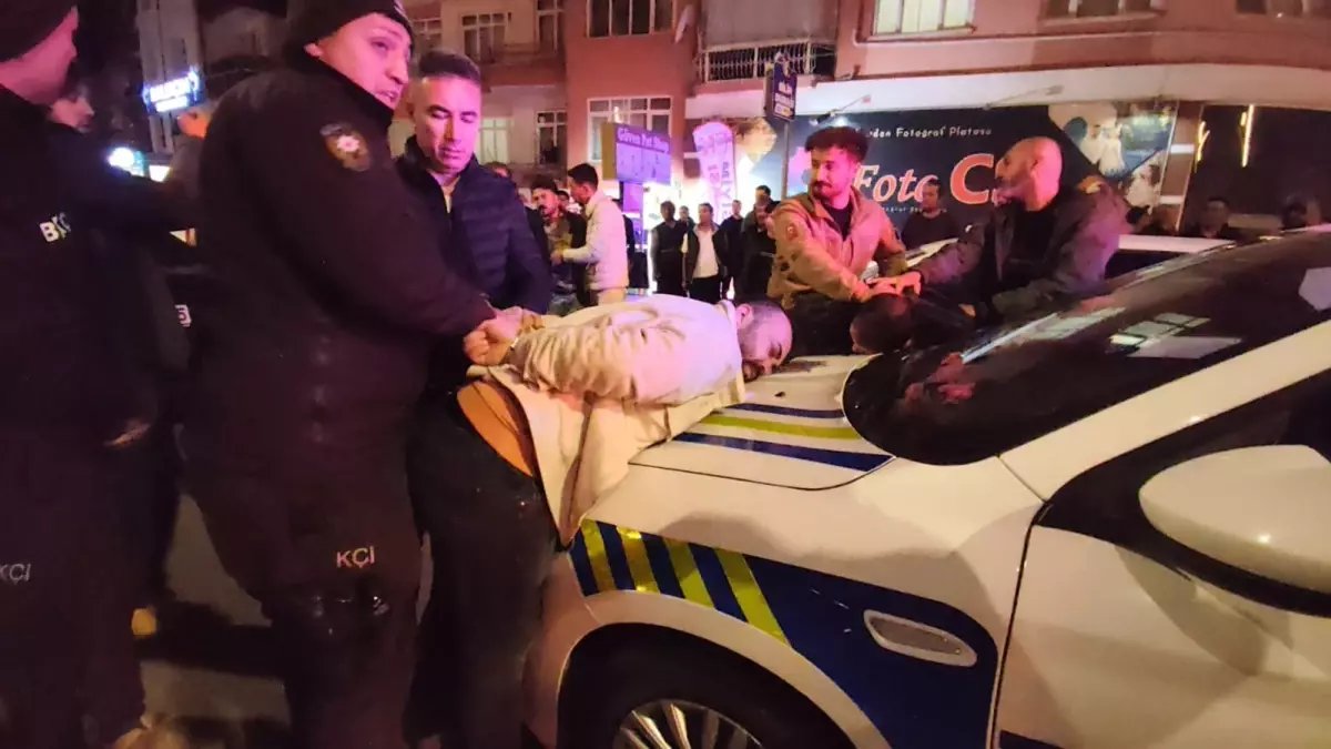 Aksaray'da Alkolü Sürücüden Direniş: Polisle Gergin Anlar