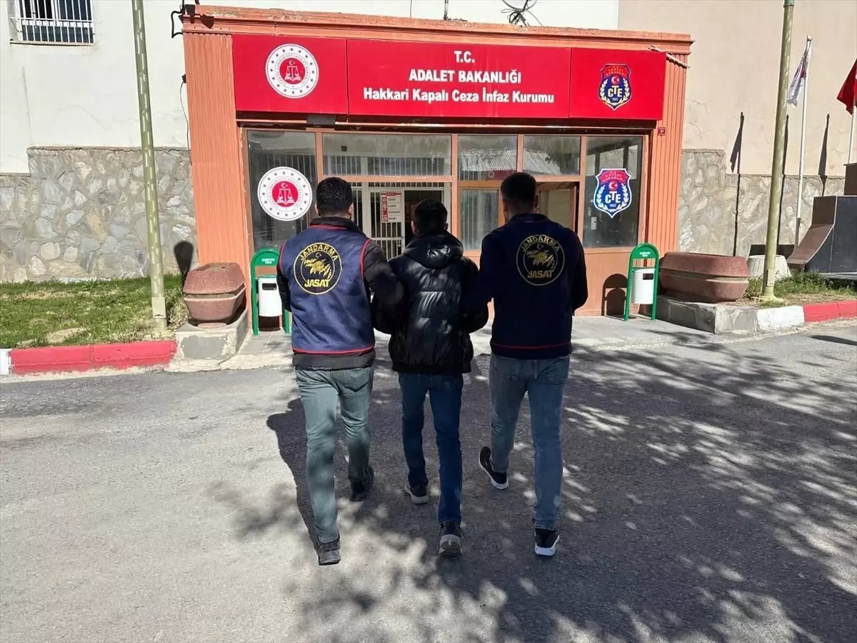 Hakkari'de 8 Yıl 9 Ay Hapis Cezası Olan Hükümlü Yakalandı