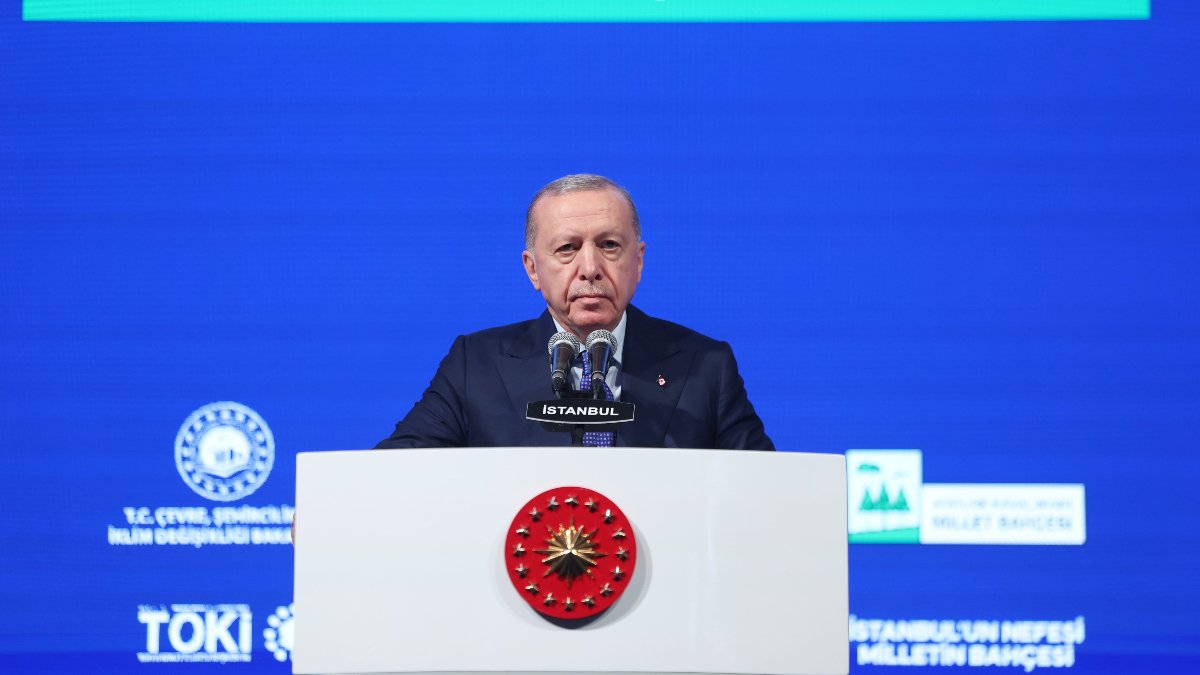 Cumhurbaşkanı Erdoğan'dan "Atatürk Havalimanı Millet Bahçesi" paylaşımı