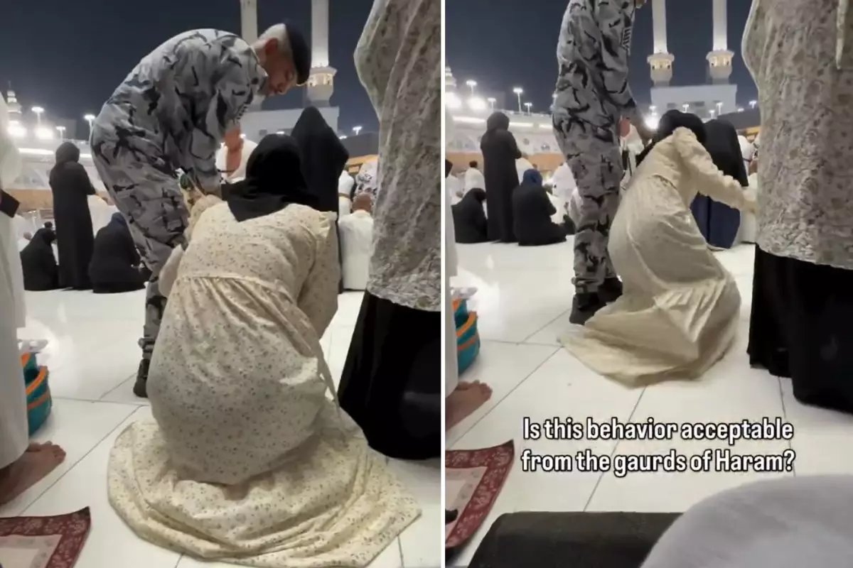 Kabe'de çekilen görüntüye tepki yağıyor