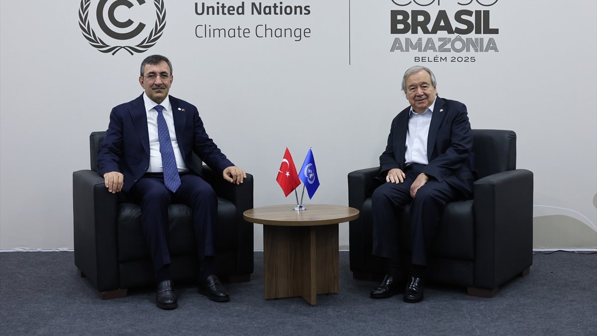 Cevdet Yılmaz, BM Genel Sekreteri Guterres ile bir araya geldi