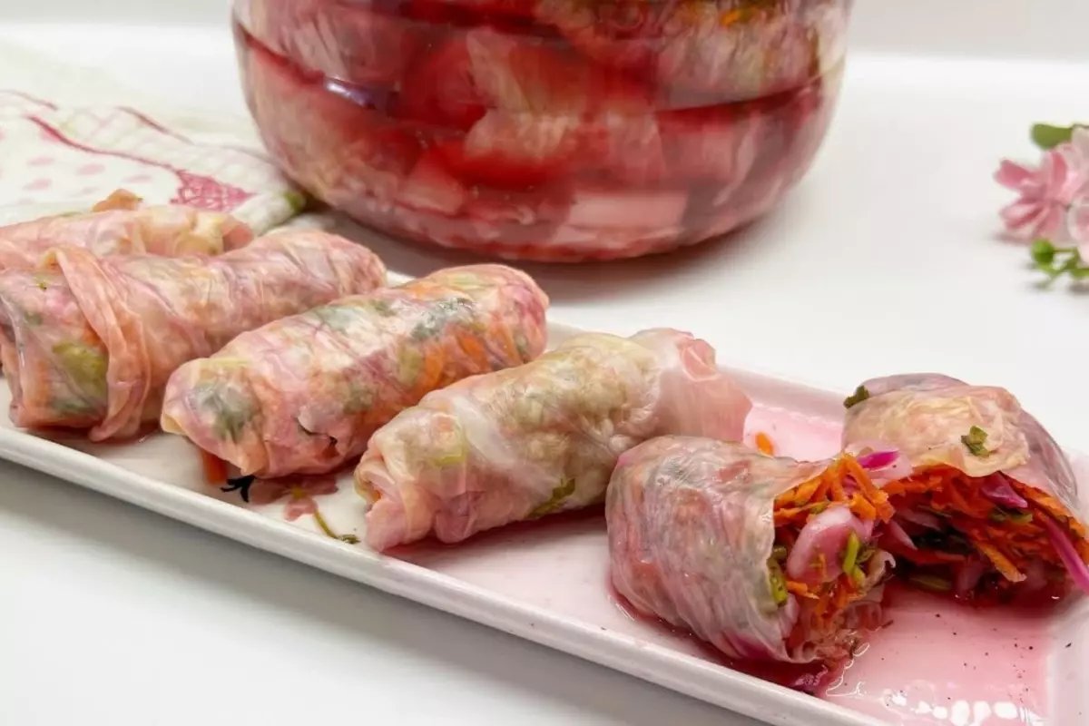 Sarma ve Turşu lezzeti birleşti: Lahana Sarması Turşusu