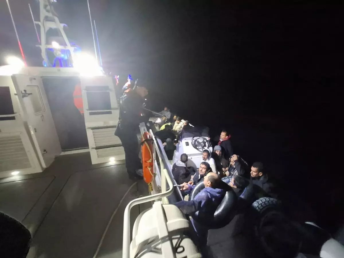 Bodrum açıklarında 26 kaçak göçmen kurtarıldı