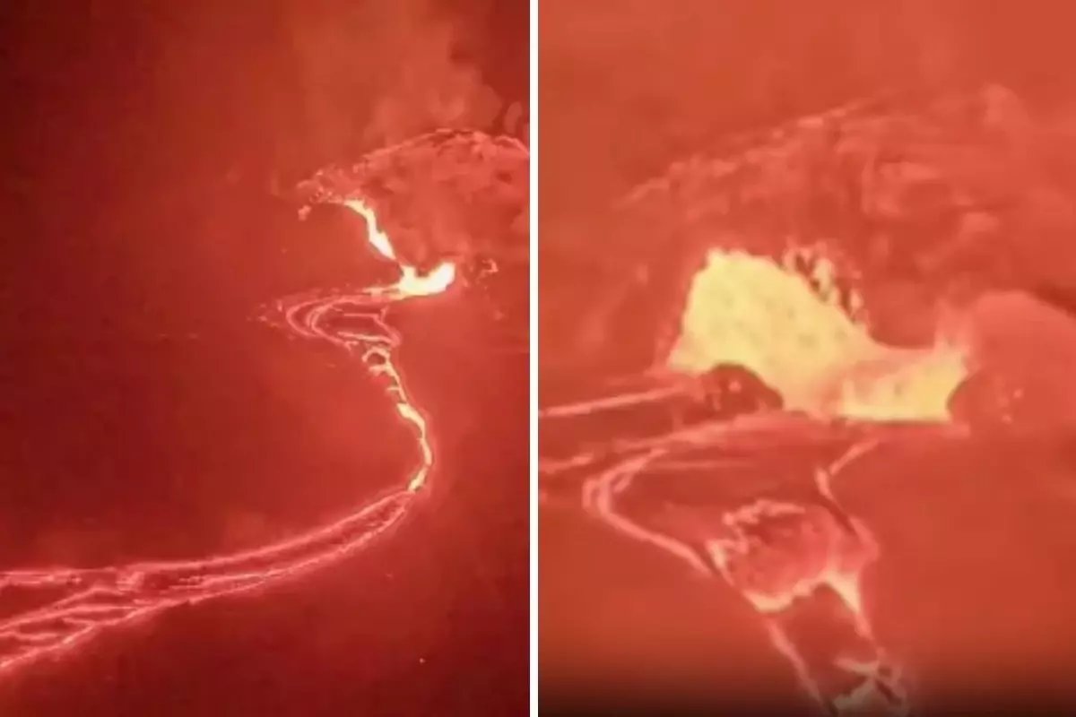 Hawaii'deki Kilauea Yanardağı'nda 36. Patlama Öncesi Lav Akıntıları