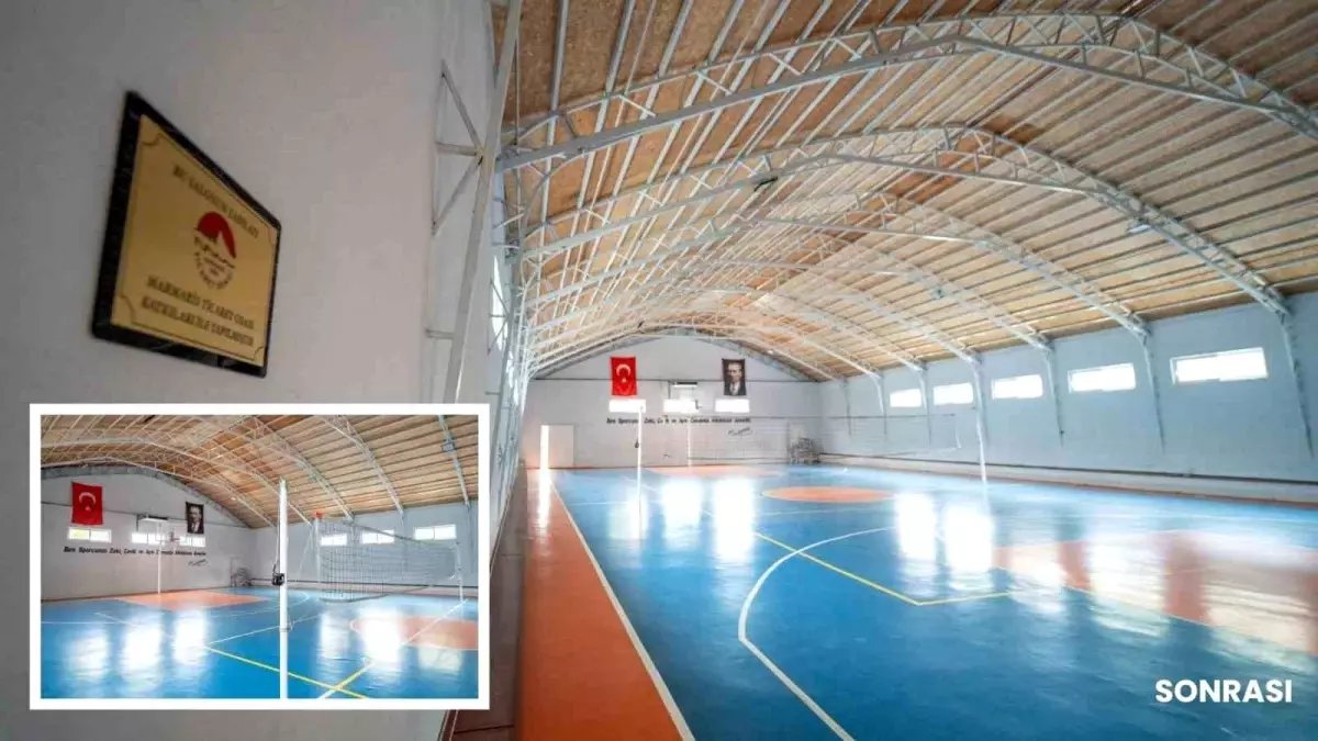 Marmaris Ortaokulu'nun Spor Salonu Yenilendi