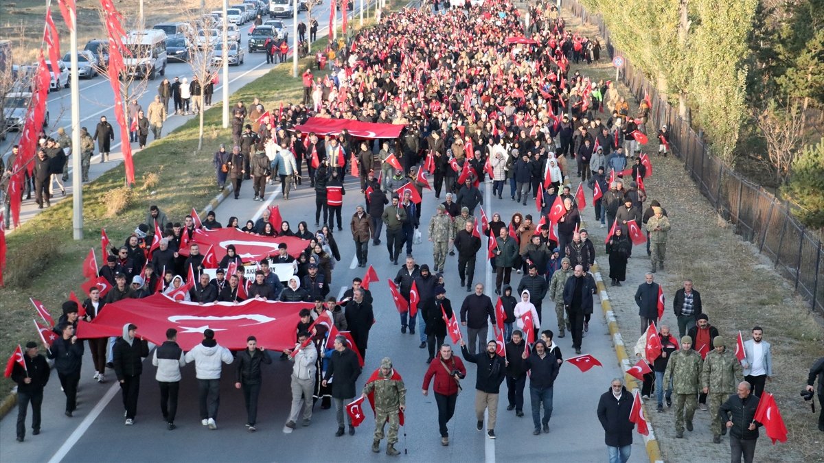 Erzurum'da 'Aziziye Destanı'nın 148. yılı' için yürüyüş düzenlendi