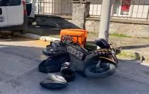 Mudanya'da Ehliyetsiz Sürücü Motokuryeyi Yaraladı