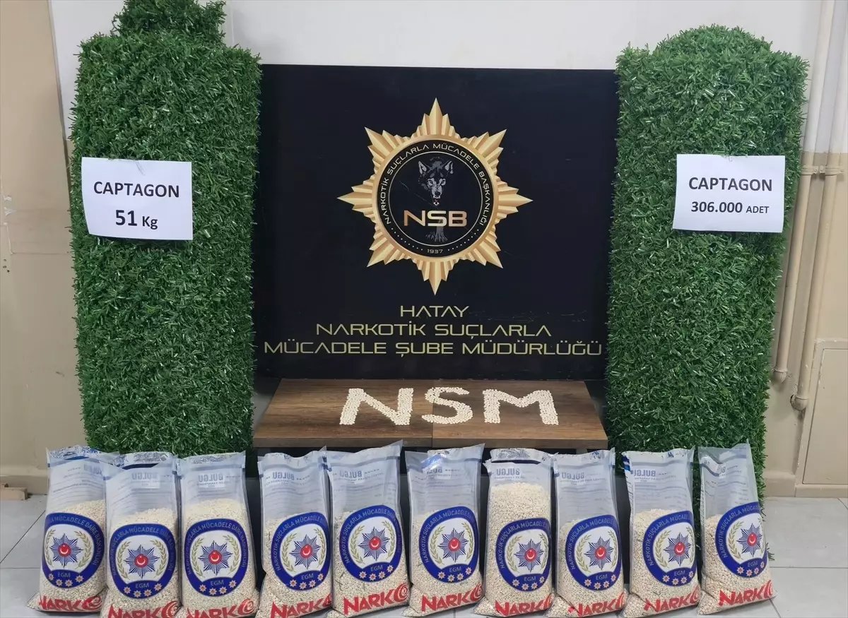 Hatay'da 306 Bin Uyuşturucu Hap Ele Geçirildi