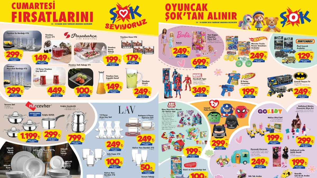 ŞOK’a Guess saat çeşitleri geliyor! ŞOK 15-18 Kasım Aktüel