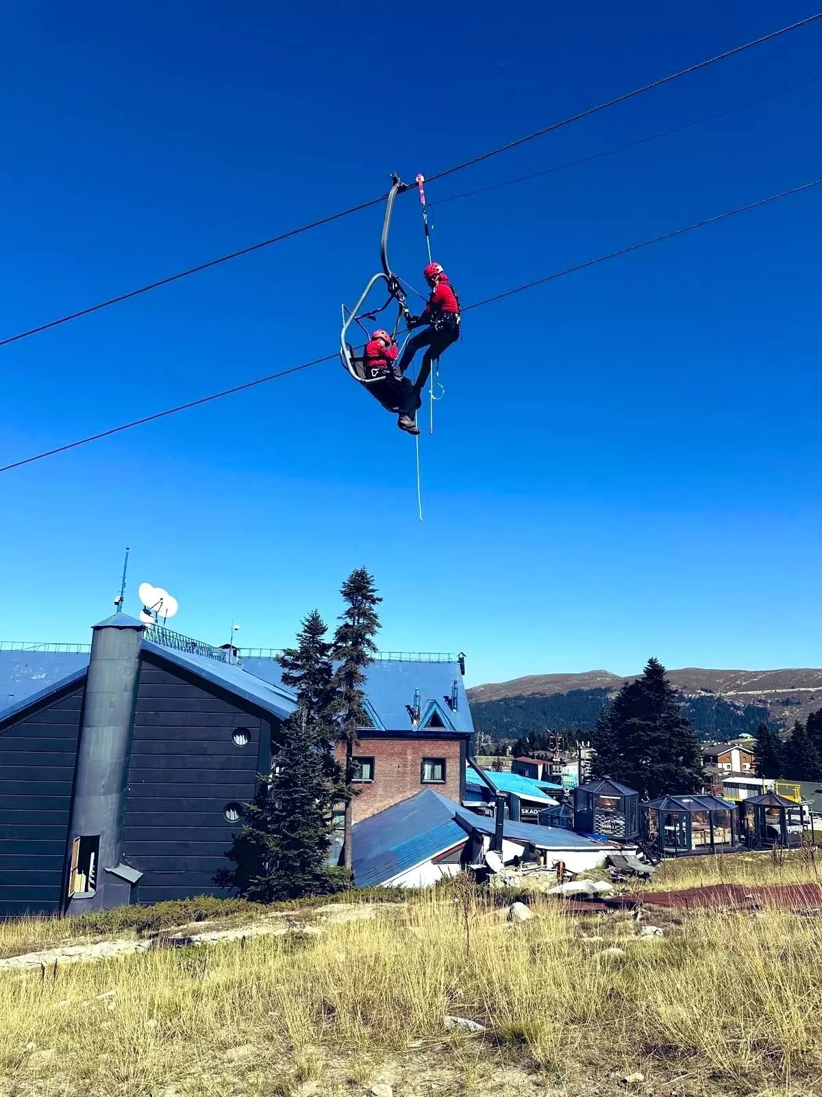 Uludağ'da Teleferikten Kurtarma Eğitimi Gerçekleştirildi