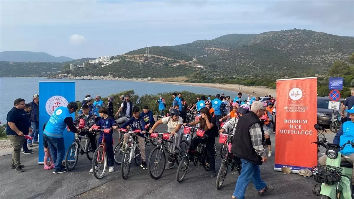 Bodrum'da "Pedal çevir, adım at" etkinliği düzenlendi