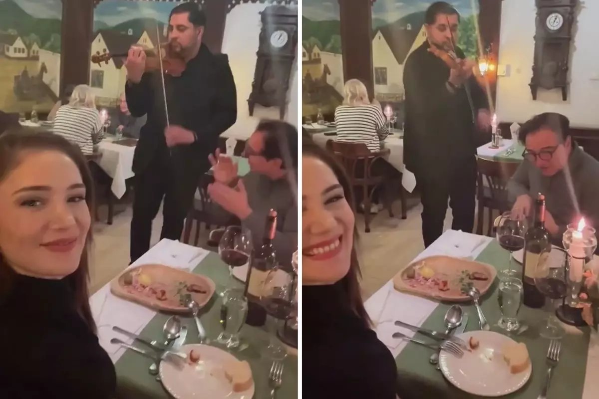 Fazıl Say'dan elleriyle kemancıya eşlik ettiği anlar sosyal medyayı salladı