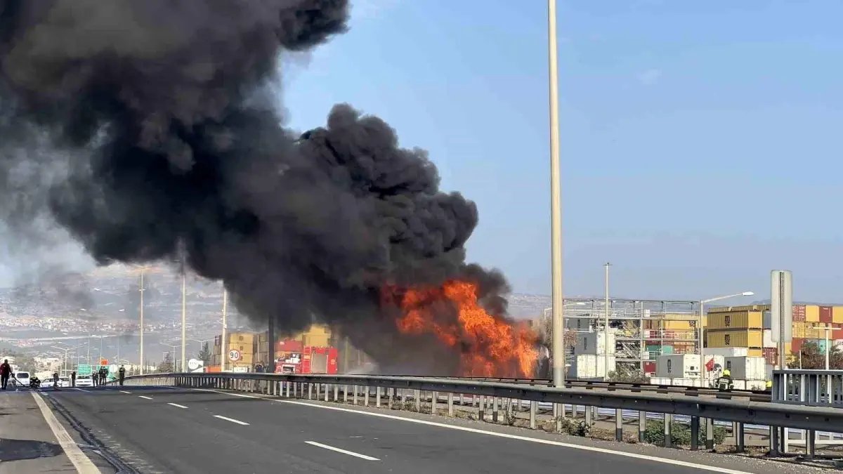 Mersin'de Tanker Yangını: Sürücü Kurtuldu, Araç Kullanılamaz Hale Geldi