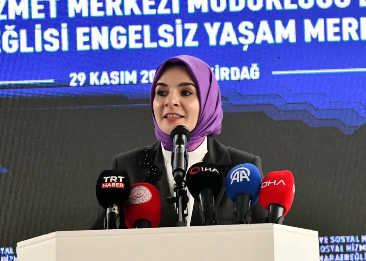 Sosyal Hizmetler Bakanı Göktaş, Tekirdağ'da Yeni Yatırımların Temelini Attı