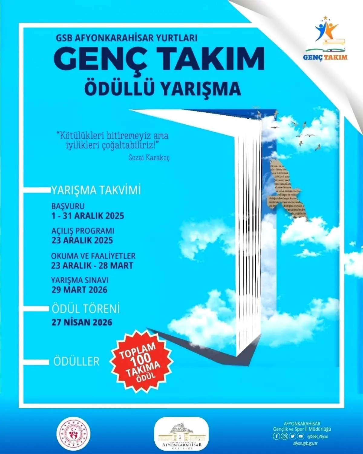 Afyonkarahisar'da 'Genç Takım' Projesi ile Öğrencilere Destek