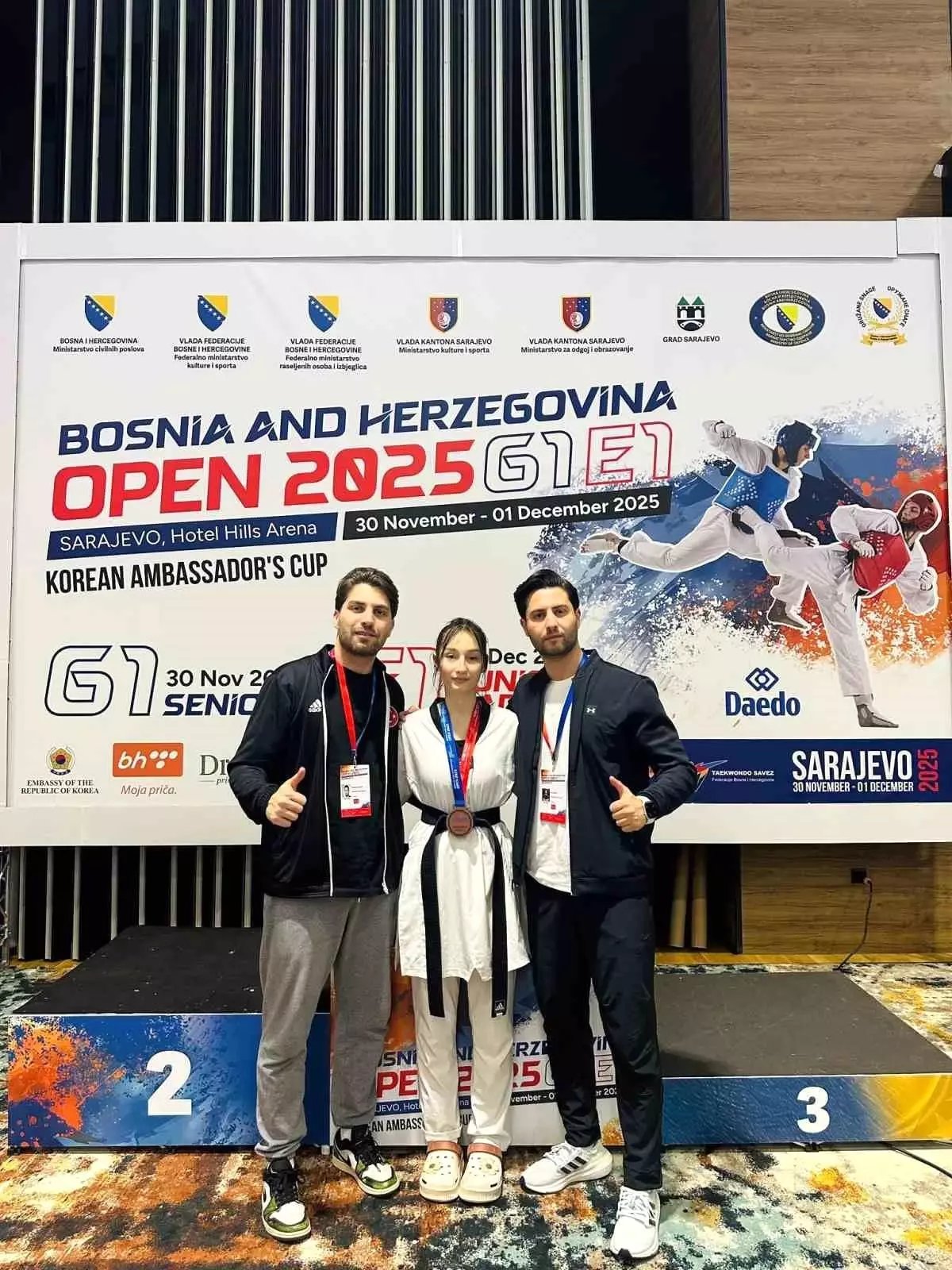 Ayşe Kavlak, Bosna Hersek'teki Taekwondo Turnuvasında Üçüncülük Elde Etti
