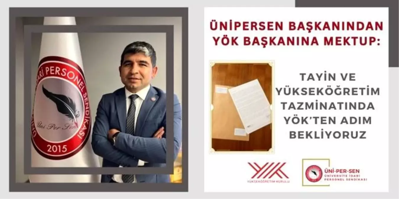 ÜNİPERSEN'den YÖK'e İdari Personelin Sorunları İçin Mektup