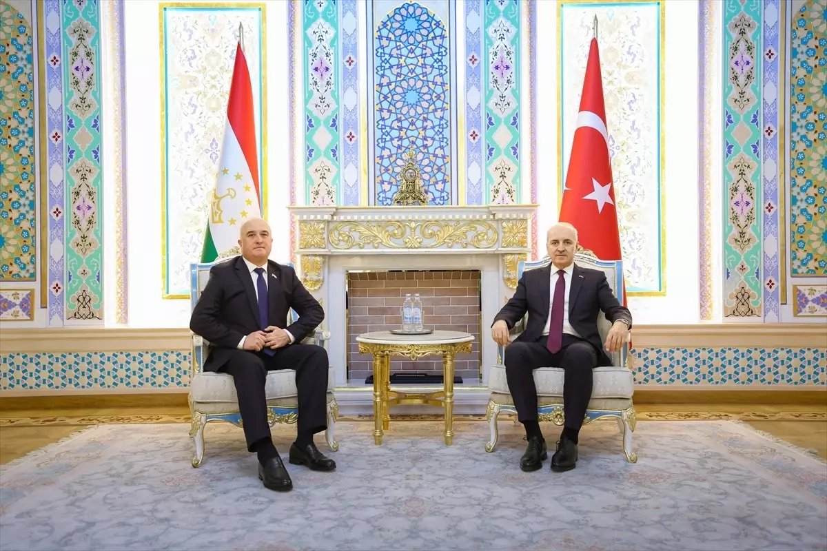 TBMM Başkanı Kurtulmuş, Tacikistan Ali Meclisi Temsilciler Meclisi Başkanı İdizoda ile görüştü