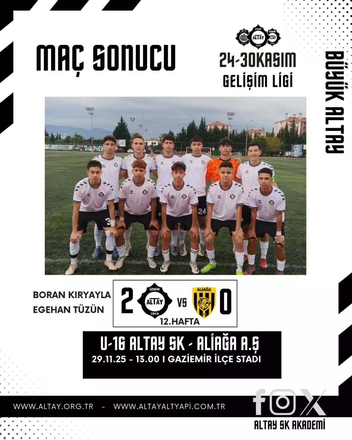 Altay'ın tesellisi gelişim ligleri