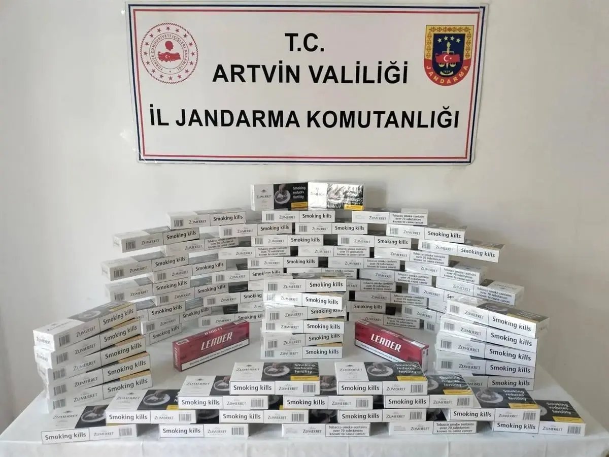 Artvin'de jandarmadan kaçakçılığa darbe