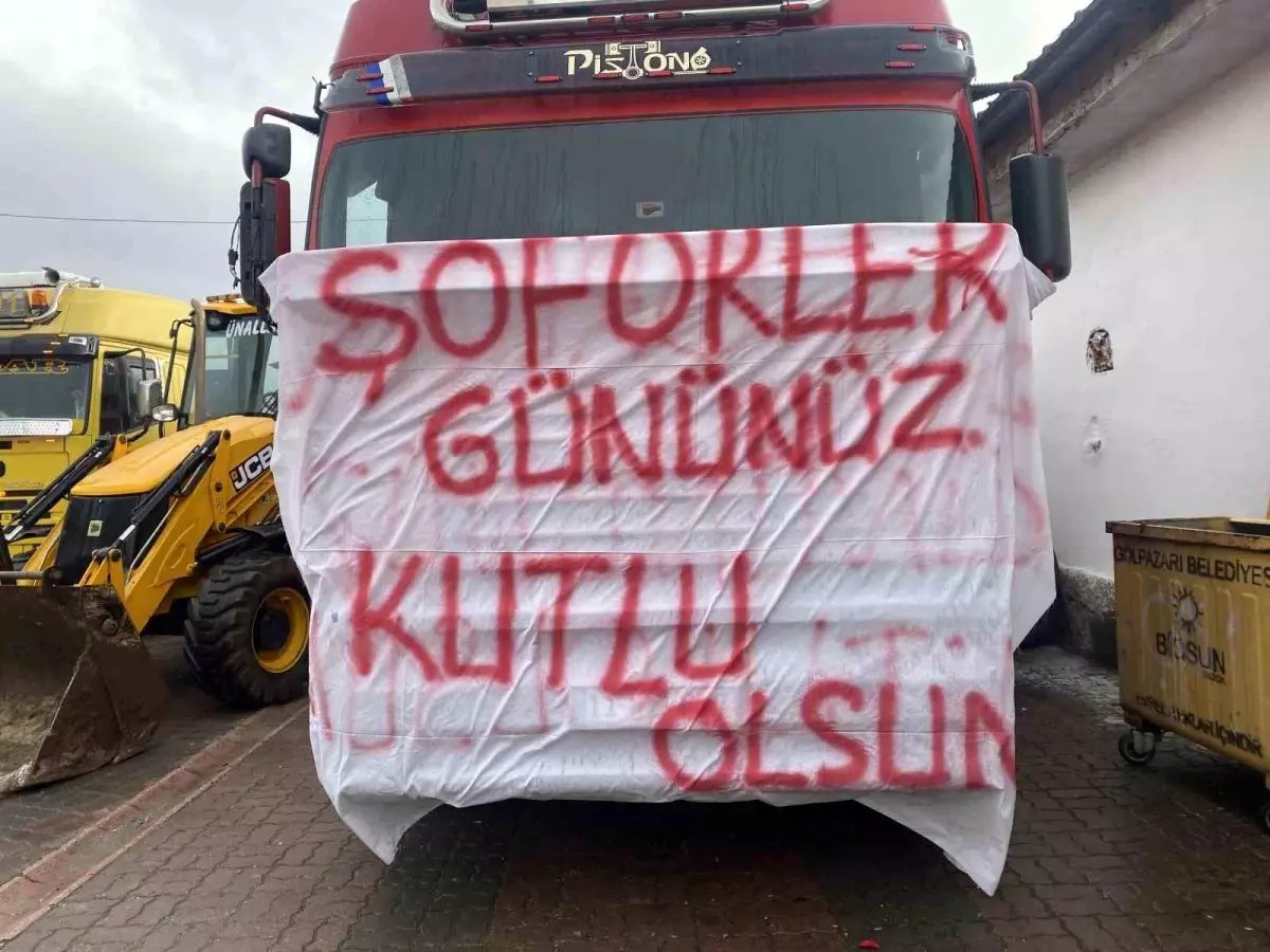 Bilecik'te ilginç bir Dünya Şoförler Günü kutlaması