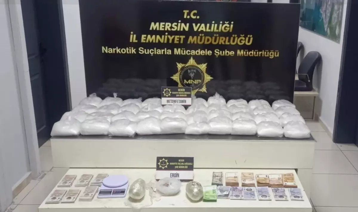 Mersin'de 38 kilo uyuşturucu ele geçirildi: 1 tutuklama