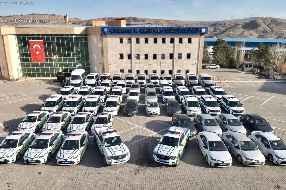 Çankırı İl Emniyet Müdürlüğü'ne 57 araç tahsis edildi