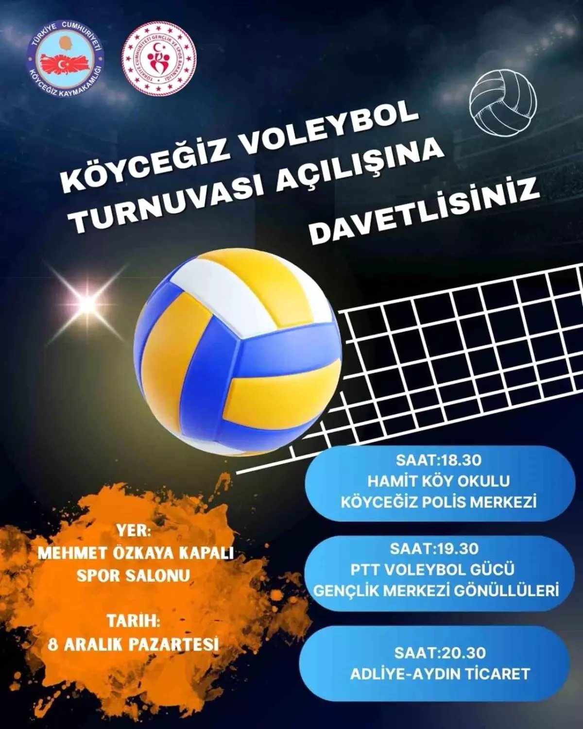 Köyceğiz'de ödüllü Voleybol Turnuvası düzenlendi
