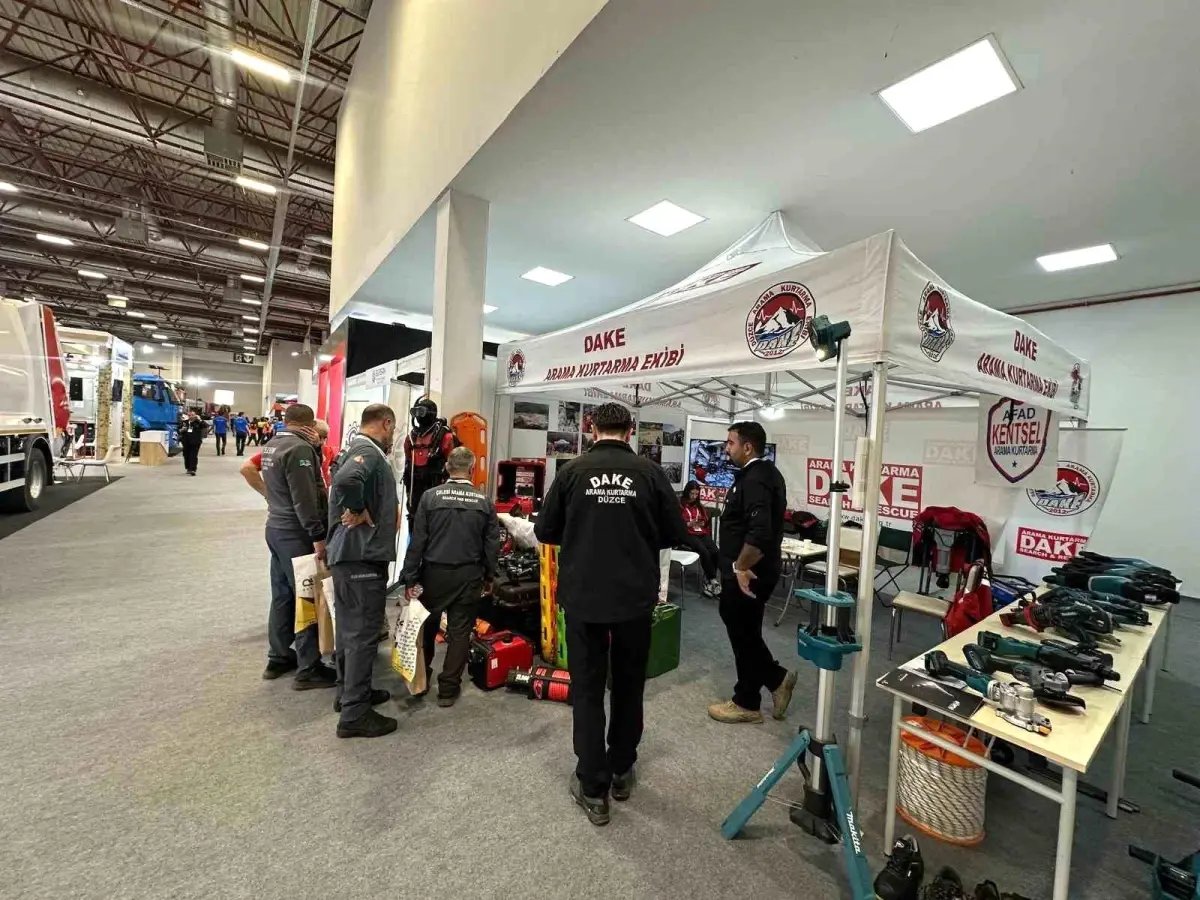 DAKE, Uluslararası Afet Yönetim Fuarı'nda Düzce'yi temsil etti