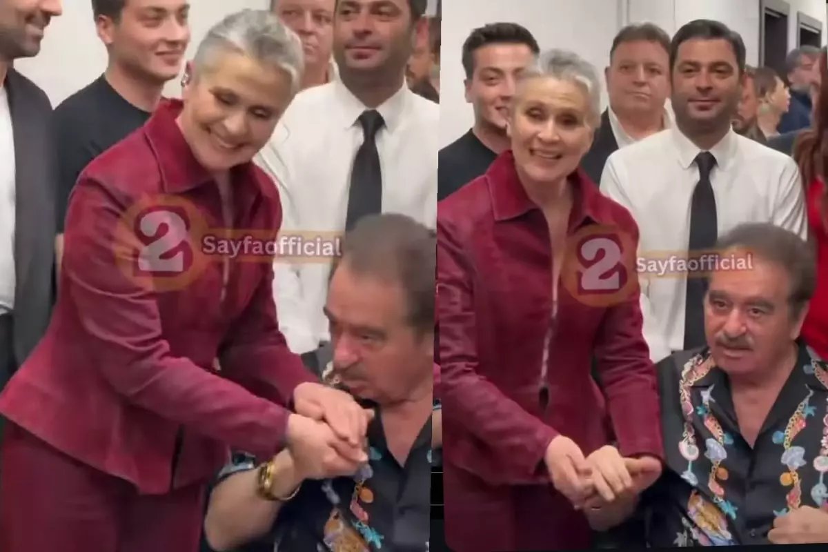 İbrahim Tatlıses, Gonca Cilasun'un elini öptü! Tepkisi dikkat çekti