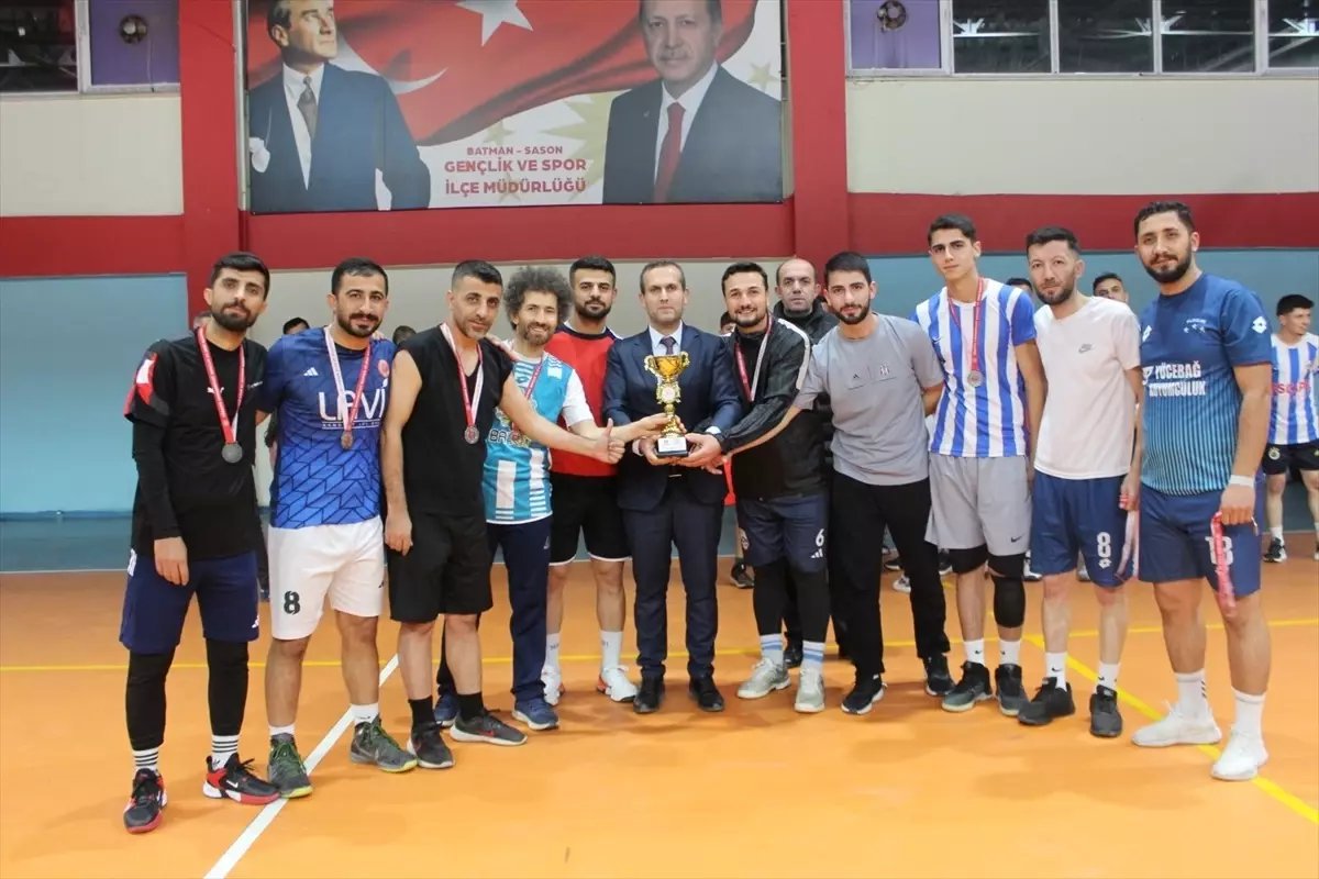 Sason'da voleybol turnuvası yapıldı