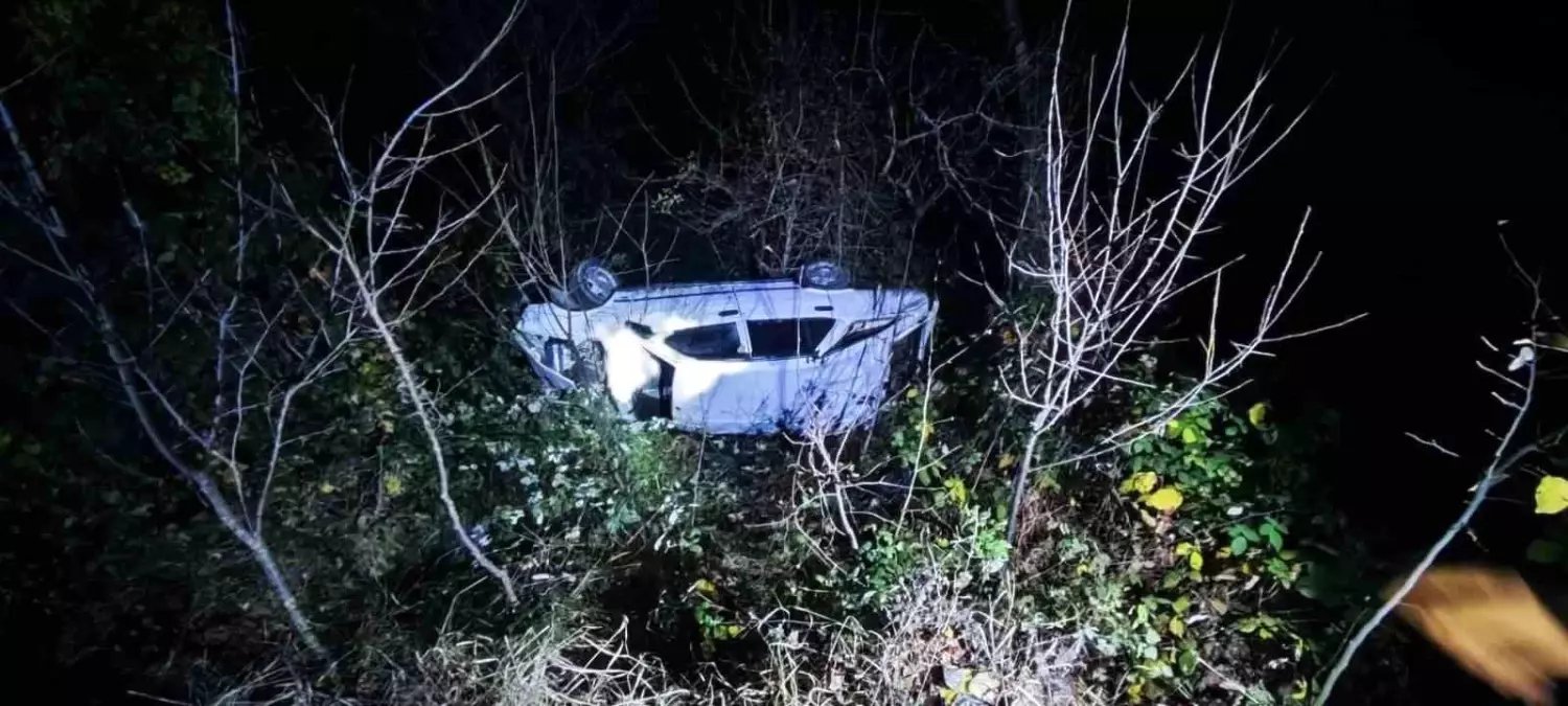 Artvin'de otomobil uçuruma yuvarlandı: 4 yaralı