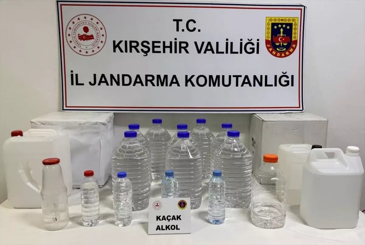 Kırşehir'de 62 litre kaçak alkol ele geçirildi