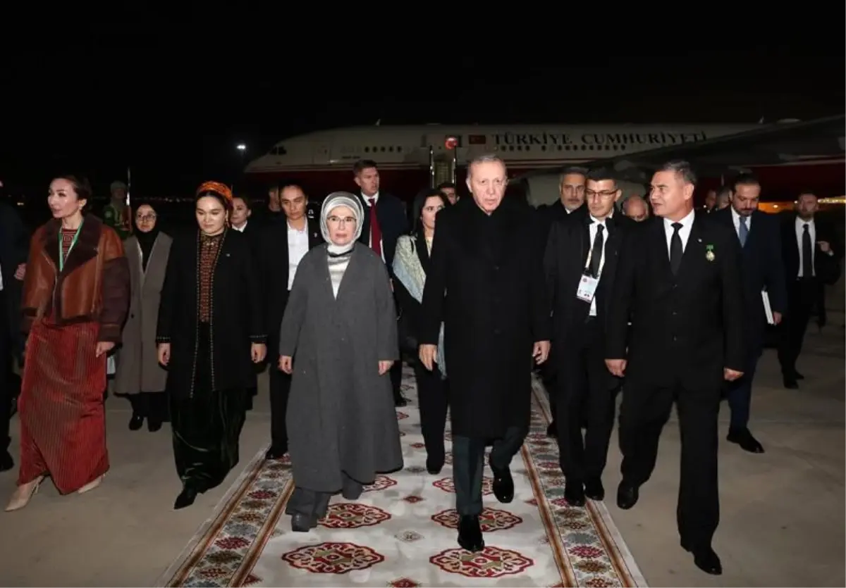 Cumhurbaşkanı Erdoğan Türkmenistan'da