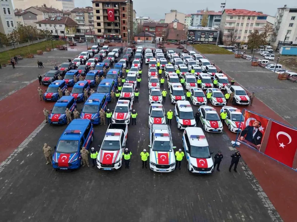 Muş'un güvenlik filosu güçlendi: 78 yeni araç hizmete girdi