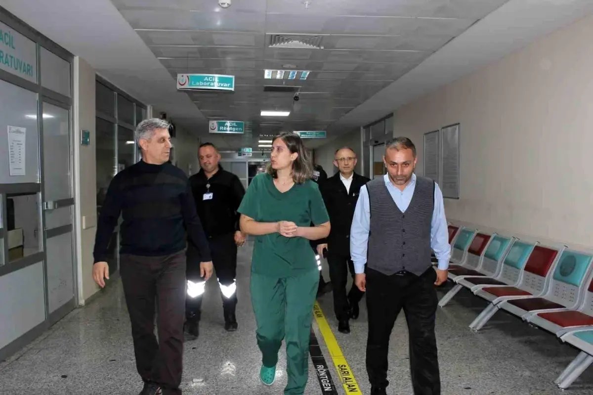 Çaycuma Devlet Hastanesi ve 112 istasyonlarına gece denetimi