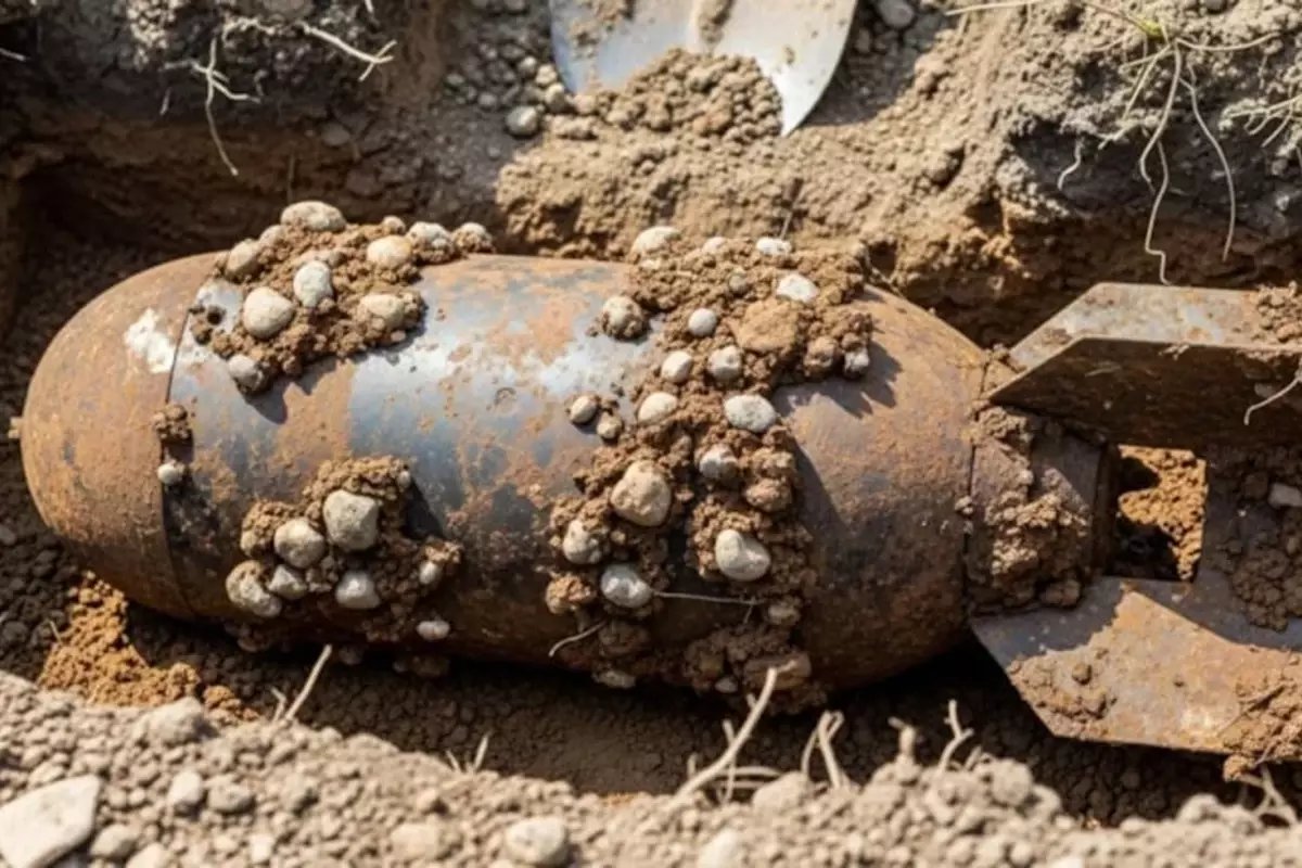 80 yıllık bomba kenti savaş alanına çevirdi