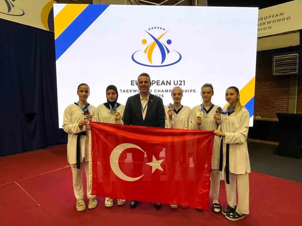 Avrupa Ümitler Taekwondo Şampiyonası'nda 5 madalya
